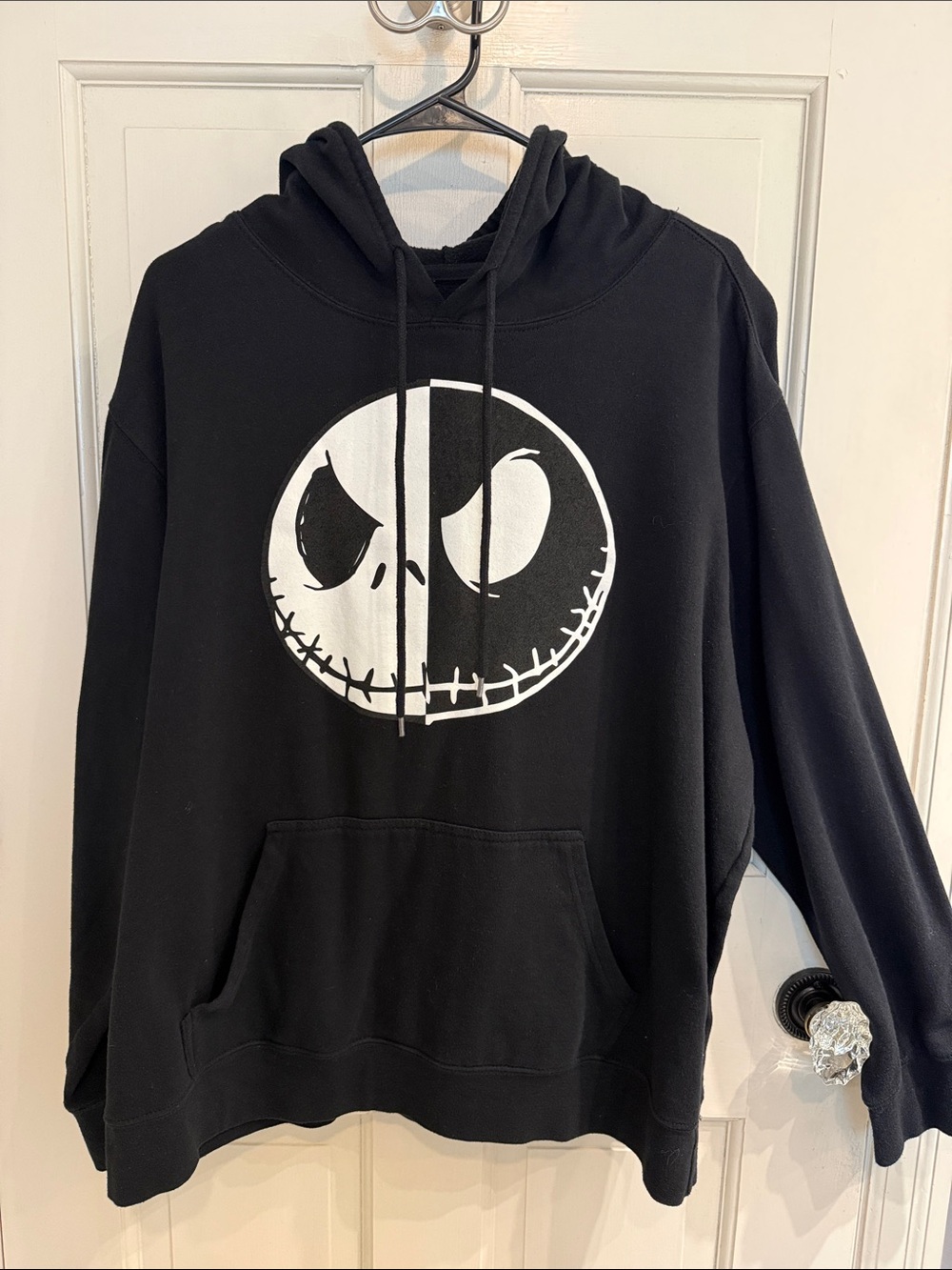 Jack Skellington Black Hoodie Sweatshirt From The Nightmare Before Christmas